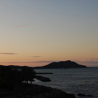 部屋からの朝焼け