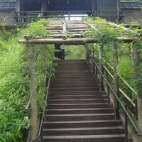 入り口の門を下った所