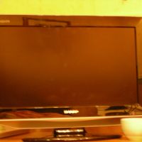 テレビは大きめ。日本製。