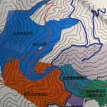 山頂付近の地図