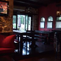 朝食会場にもなるロビー