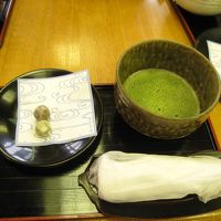 うれしいウェルカムサービスお抹茶