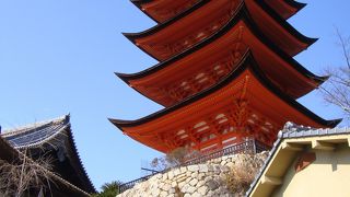 厳島神社の帰り道に