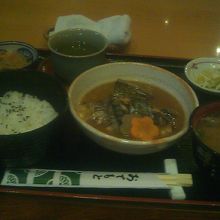 鯖の味噌煮定食