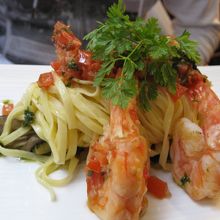 海老のソテー。