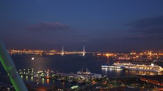 観覧車から見る夜景がいいです