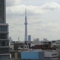 別の食事場所から、東京スカイツリー（ズームで撮影）