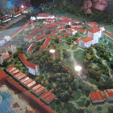 マラッカの町　模型