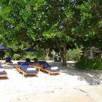 敷地内のビーチ。掃除も行き届いている