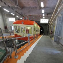 黒部湖からは、ケーブルカー