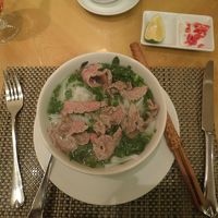 朝食のフォー。おいしいよ。