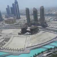 部屋からの眺め　ドバイファウンテン側の反対側の部屋