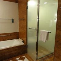 右奥がトイレ、手前がシャワーブース。