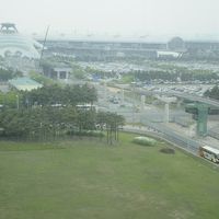 朝食ラウンジから見た仁川国際空港。