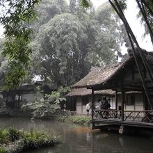 杜甫草堂の中国庭園。