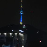 部屋から見えるソウルタワー