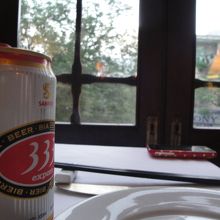 まずはビールで乾杯