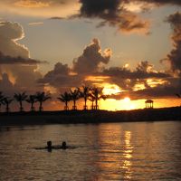 エメラルドビーチの夕日