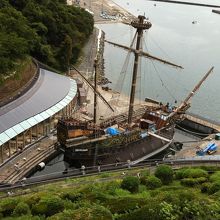 復元船・ドッグ棟は立ち入り禁止