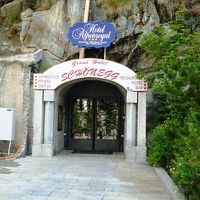 ホテル入り口の門。宿泊者は専用の鍵があります。