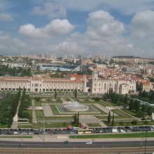 屋上からの風景：ジェロニモス修道院が見えます