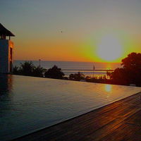 インフィニティ・ルーフトッププールからのサンセット　絶景！！