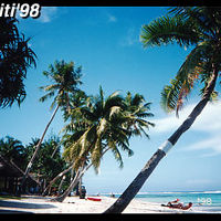 実際のビーチです。ポスターみたいでしょ♪