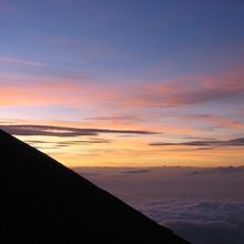 ご来光だけじゃない。夕焼けも美しいです