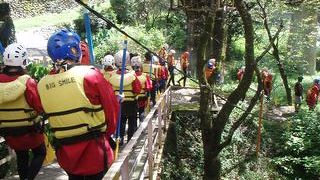 ラフティングやかずら橋など
