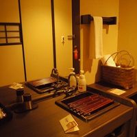 お風呂用の籠はお部屋に準備済み