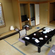 部屋から川が見えて安らぎます