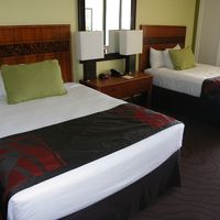 ベッドも広めでした