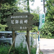 ＳＡに車をとめたまま散策できます。