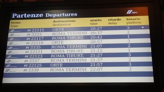 Leonardo Express（ローマ）：テルミニ駅まで30分、30分に１本！