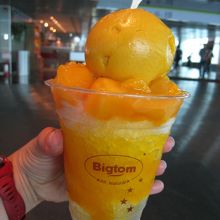 展望台のマンゴーアイス