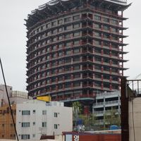 高台にそびえ立つ李朝時代の宮殿様式の外観が印象的