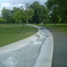 ジェットバスみたいな構造で水が噴出しています