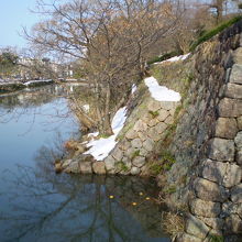 お堀・石垣の風情がたまりません