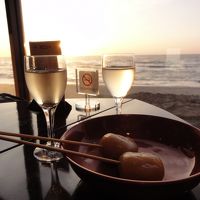 無料のワインと玉こんにゃく