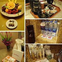 プレジデンシャル・スイートのアメニティ類。