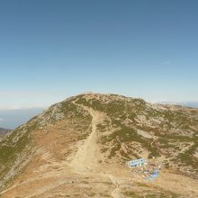 中岳から見た木曽駒ケ岳