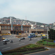 基隆駅　歩道橋から