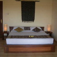 ２階はダブルベッド