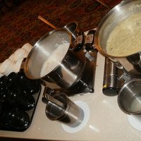 普通のおかゆに、あわび粥