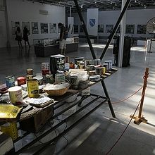 歴史博物館の紛争時に関する展示の一部。シンプルでも静かな迫力