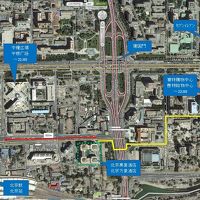 ホテル周辺の地図。散歩やタクシーに乗るときに活用してね