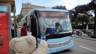 （バルセロナ）空港バス：カタルーニャ広場まで30～40分！