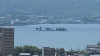 海かと思ったら湖でした。