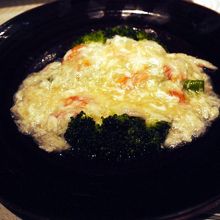 季節野菜の蟹肉あんかけ ￥２，５２０−