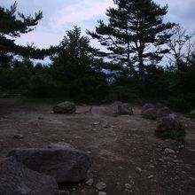 山頂付近です